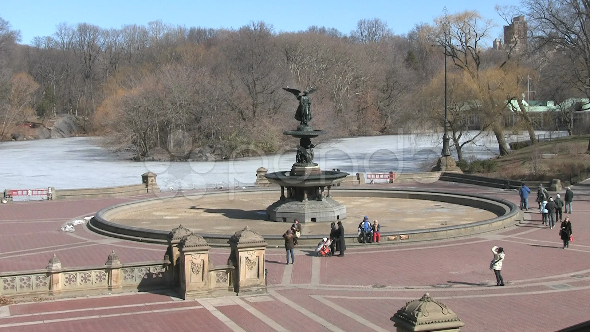 Bethesda Fountain, Central Park Hyperlap, Stock Video