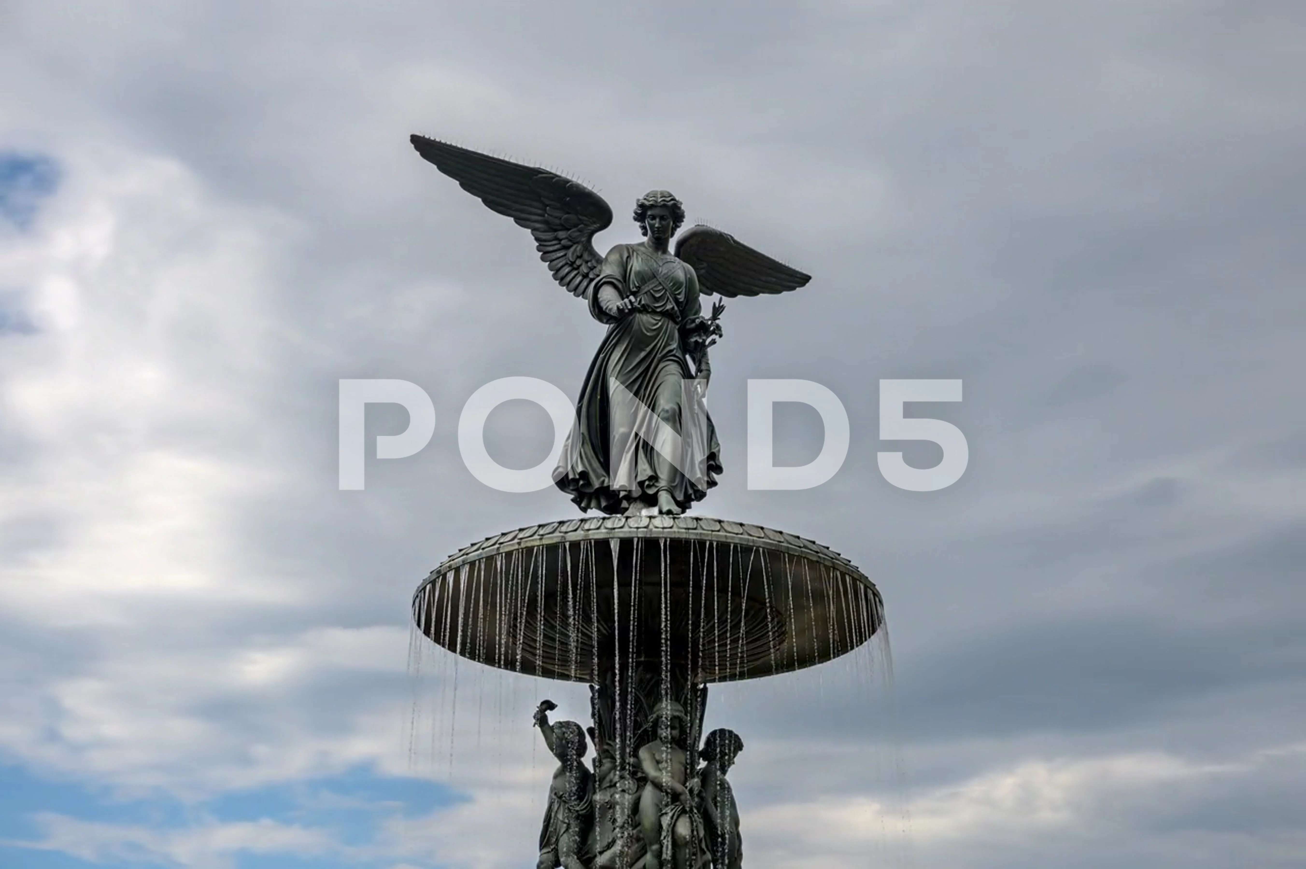 Bethesda Fountain, Central Park Hyperlap, Stock Video