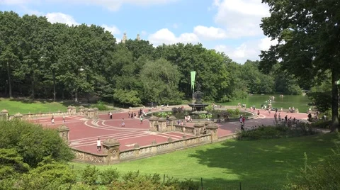 Bethesda Fountain, Central Park Hyperlap, Stock Video