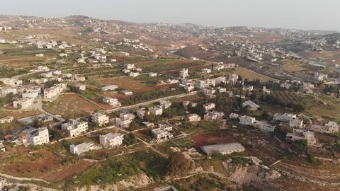 Bethlehem, the Palestinian Authority. View from the drone. 库存影片 112569328
