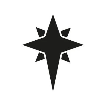 Bethlehem star christmas icon vector basic design simple and modern 库存插图