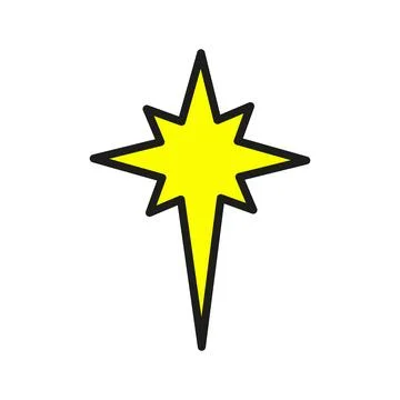 Bethlehem star christmas icon vector basic design simple and modern イラスト素材