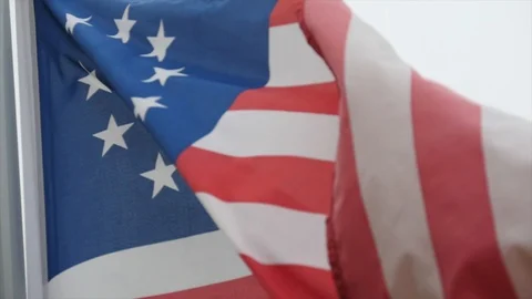 Betsy Ross Flag Flying Stock Footage 111923840