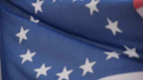 Betsy Ross Flag Flying Video stock 111923855
