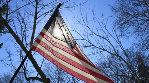 Betsy Ross Flag Stock Footage 21334730