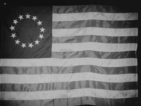 Betsy Ross flag Stock Footage 158249783