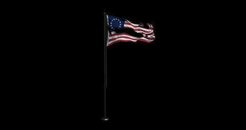 Betsy Ross full shot alpha Stock Footage 120170778