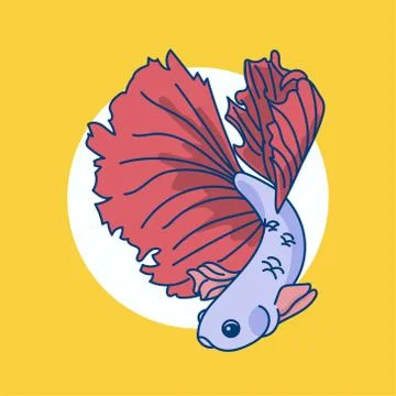 Betta Fish Stock-Illustration
