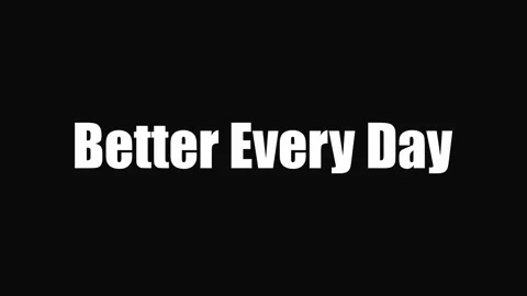Better Every Day Motivational Text Animation Stock Footage 339792444