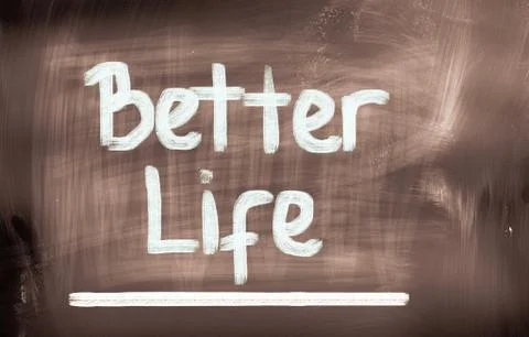 Better life concept Stock Illustration