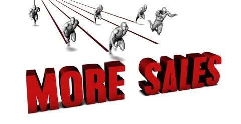 Better More sales Stock Illustration