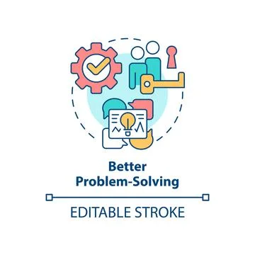 Better problem-solving concept icon Stockillustratie