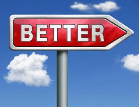 Better road sign arrow Stock Illustration
