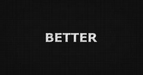 BETTER text on board Stock-Illustration