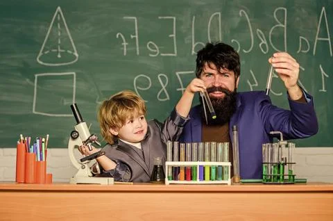 Better things for better living through chemistry. Back to school. science camp Stock Photos