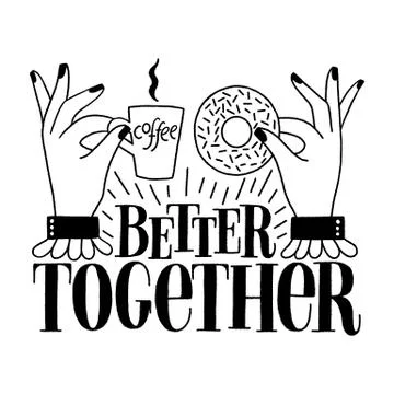 Better together Stock Illustration