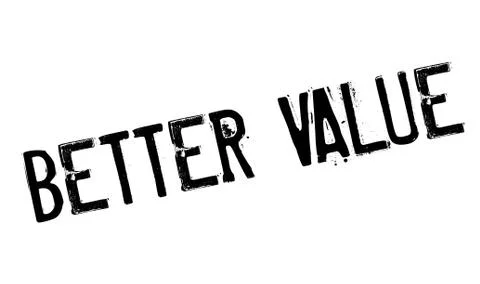 Better Value rubber stamp Stock Illustration