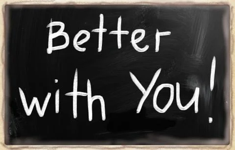 Better with you! Stock-Illustration