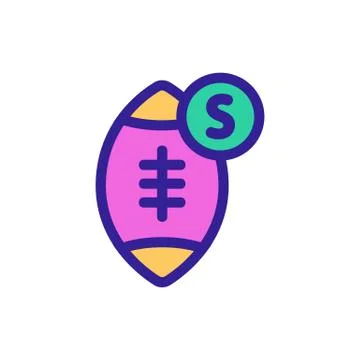 Betting on the baseball icon vector. Isolated contour symbol illustration 库存插图