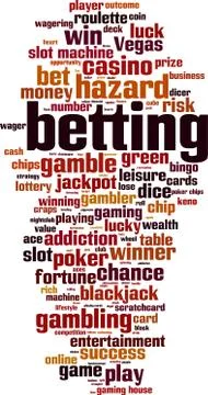 Betting word cloud Stock Illustration