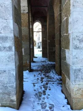 Between columns at Topkapi Palace Stock Photos