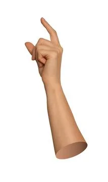 Between fingers hold 库存照片