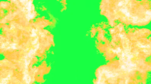 Between Fire Stripes on Chromakey 4K Stock Footage 246129483