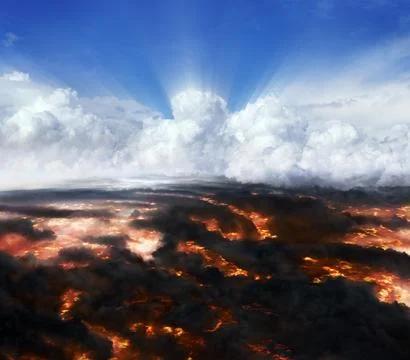 Between Heaven and Hell Illustrazione stock