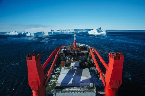 Between Heaven and Ice. The Edge of Antarctica Stock Photos
