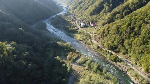 Between mountains Stock Photos