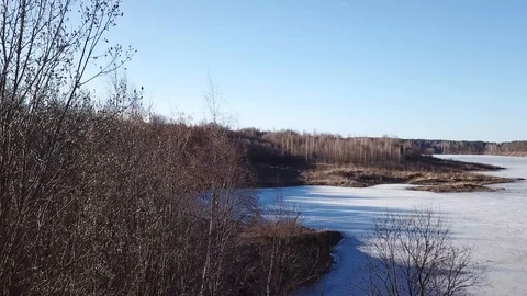 Between the quarry and the river Western Dvina Stock Footage 105155015