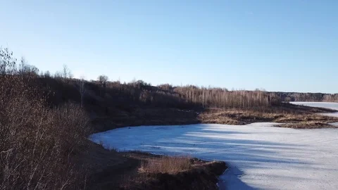 Between the quarry and the river Western Dvina Stock Footage 105155063
