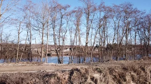 Between the quarry and the river Western Dvina Stock Footage 105155136