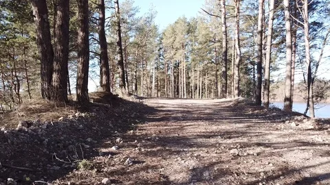 Between the quarry and the river Western Dvina Stock Footage 105155500