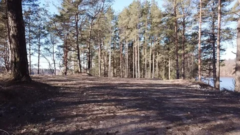 Between the quarry and the river Western Dvina Stock Footage 105155532