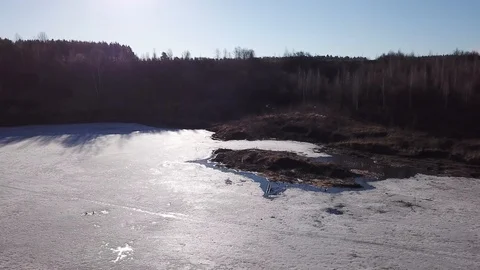 Between the quarry and the river Western Dvina Stock Footage 105155670