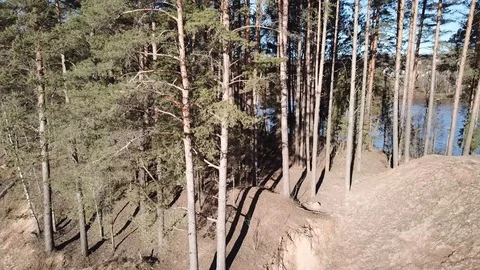 Between the quarry and the river Western Dvina Stock Footage 105155678