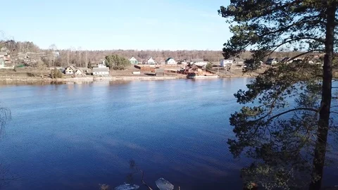 Between the quarry and the river Western Dvina Stock Footage 105155824