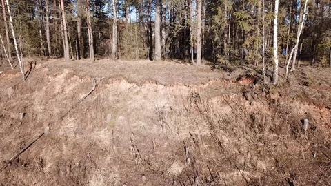 Between the quarry and the river Western Dvina Stock Footage 105156197