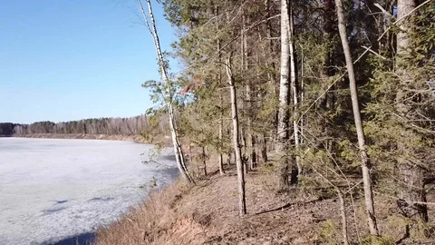 Between the quarry and the river Western Dvina Stock Footage 105156264
