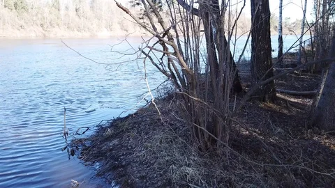 Between the quarry and the river Western Dvina Stock Footage 105157097
