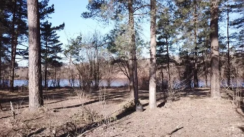 Between the quarry and the river Western Dvina Stock Footage 105157294