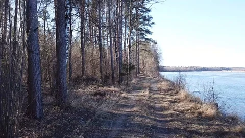 Between the quarry and the river Western Dvina Stock Footage 105157554