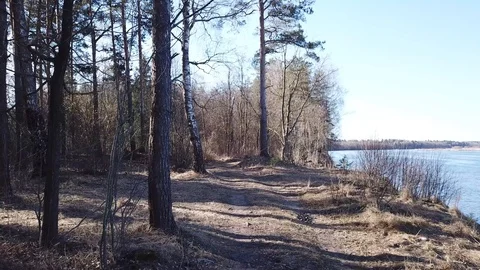 Between the quarry and the river Western Dvina Stock Footage 105157656