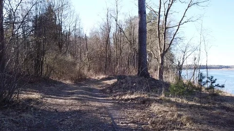 Between the quarry and the river Western Dvina Stock Footage 105157717