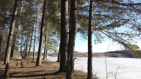 Between the quarry and the river Western Dvina Stock Footage 105217147