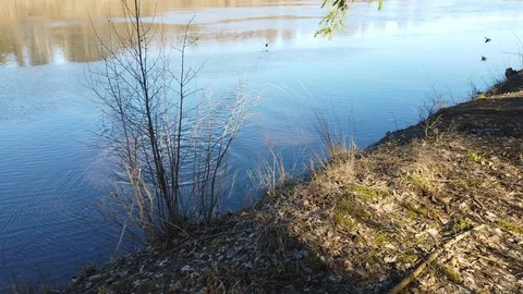 Between the quarry and the river Western Dvina Stock Footage 105218352