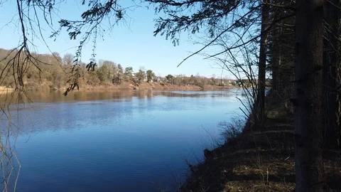 Between the quarry and the river Western Dvina Stock Footage 105218479