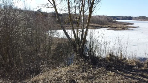 Between the quarry and the river Western Dvina Stock Footage 105219483