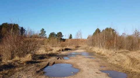 Between the quarry and the river Western Dvina Stock Footage 105219516